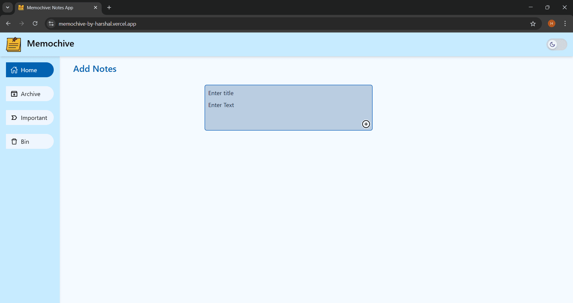 Memochive: Notes App