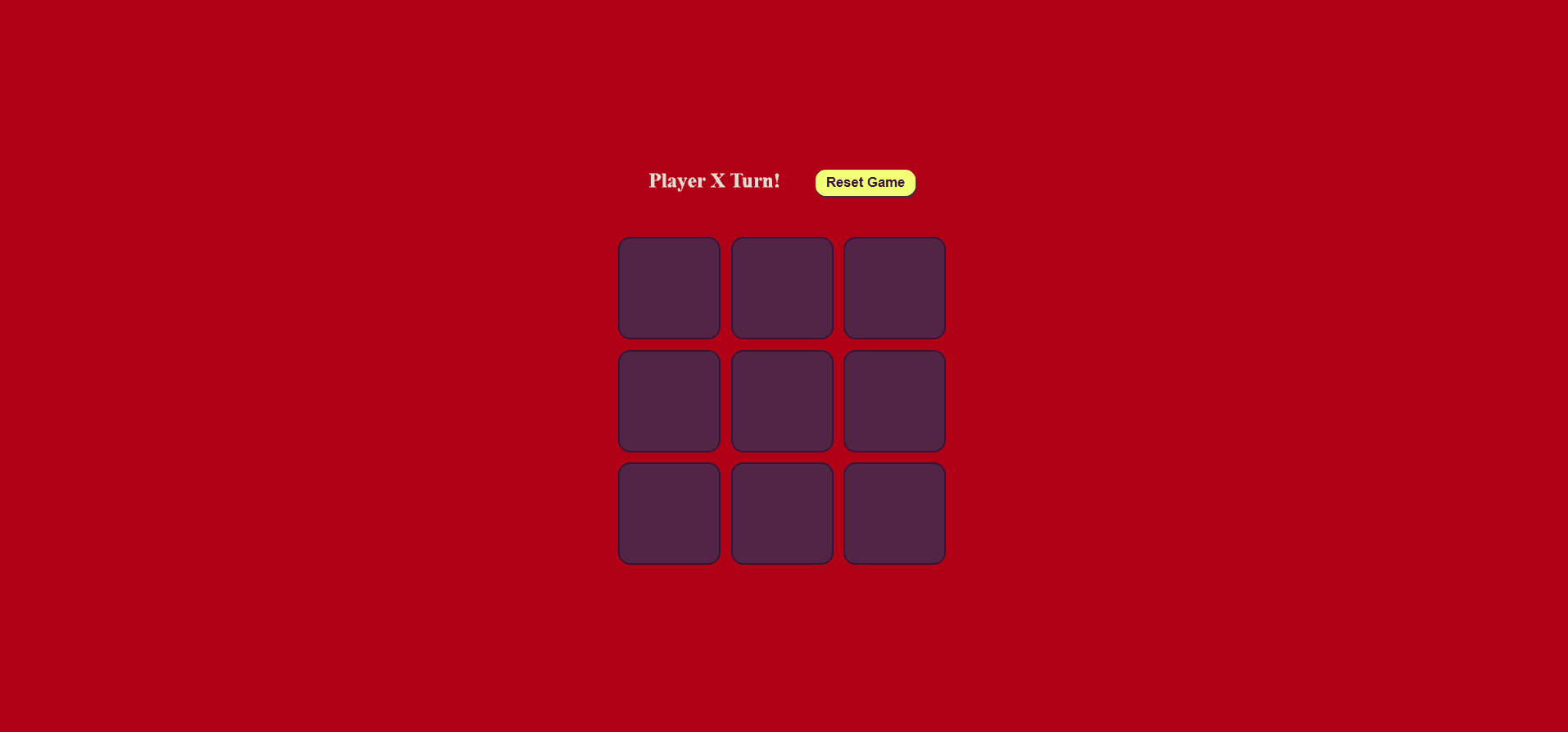 Tic Tac toe Game